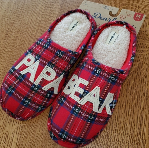 red flannel slippers